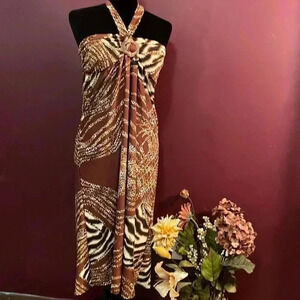 Jon & Anna NWT Women’s Large Sleeveless Animal Print Dress